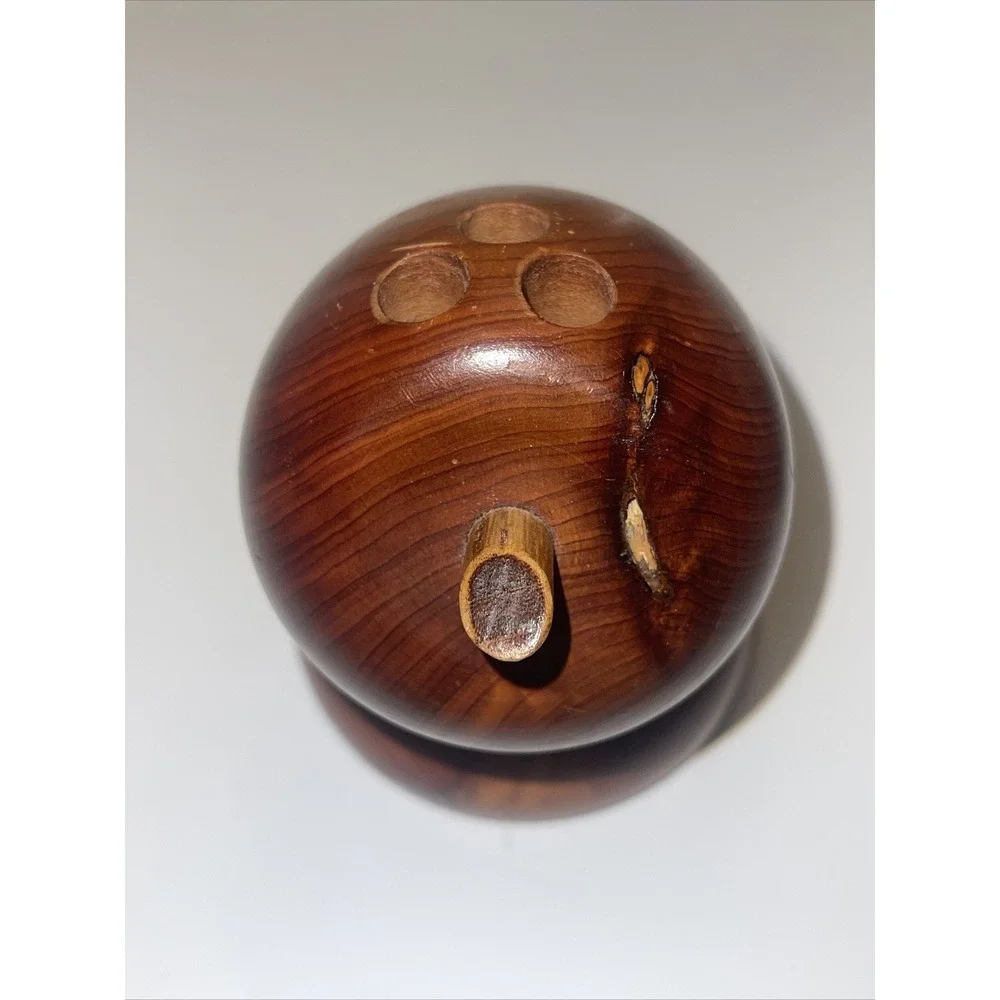 Walnut Wood Apple Pen Holder - Original Walnut Bowl Factory Store - Teacher Gift